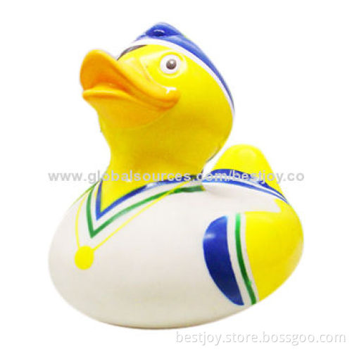 Yellow Color PVC Bath Toy with RoHS Mark, for Children